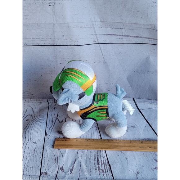 Paw Patrol Plush 7in Stuffed Animal Toy Rocky Recycle Pup 2018 Dog Spin Master - Picture 6 of 6